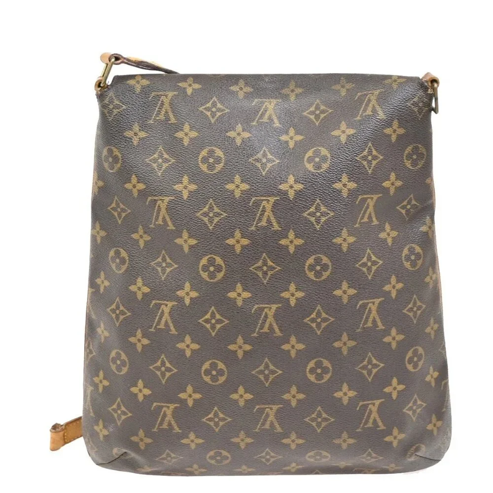 LOUIS VUITTON Musette Shoulder Bag Monogram Leather Brown France M51256 66FB896 - Picture 3 of 16